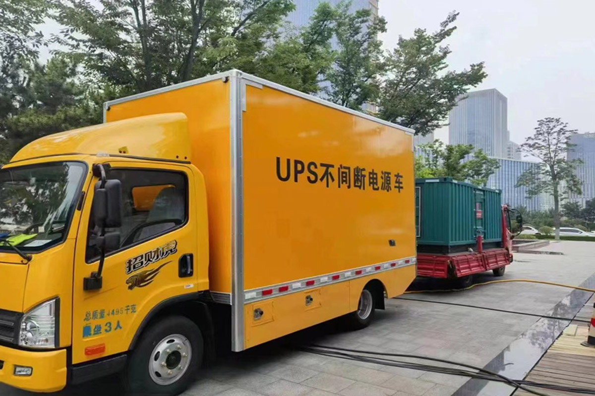 丹江口发电机租赁施工现场