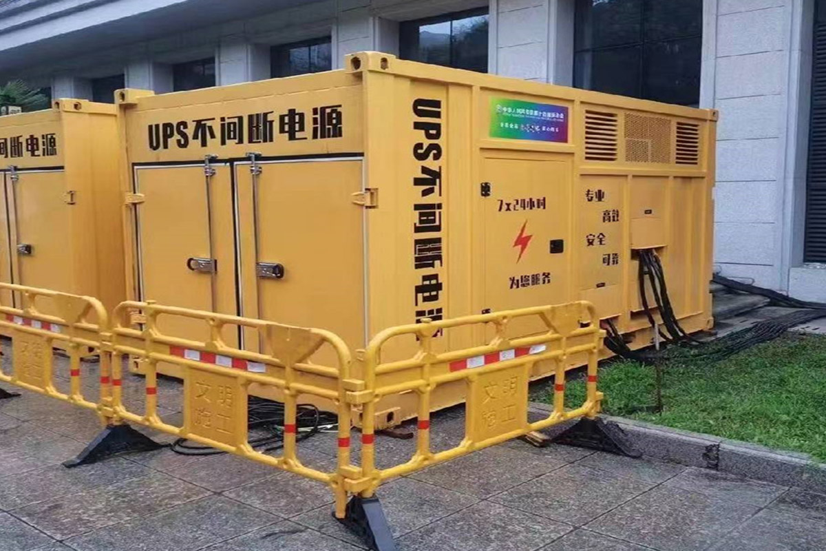丹江口发电机租赁施工现场