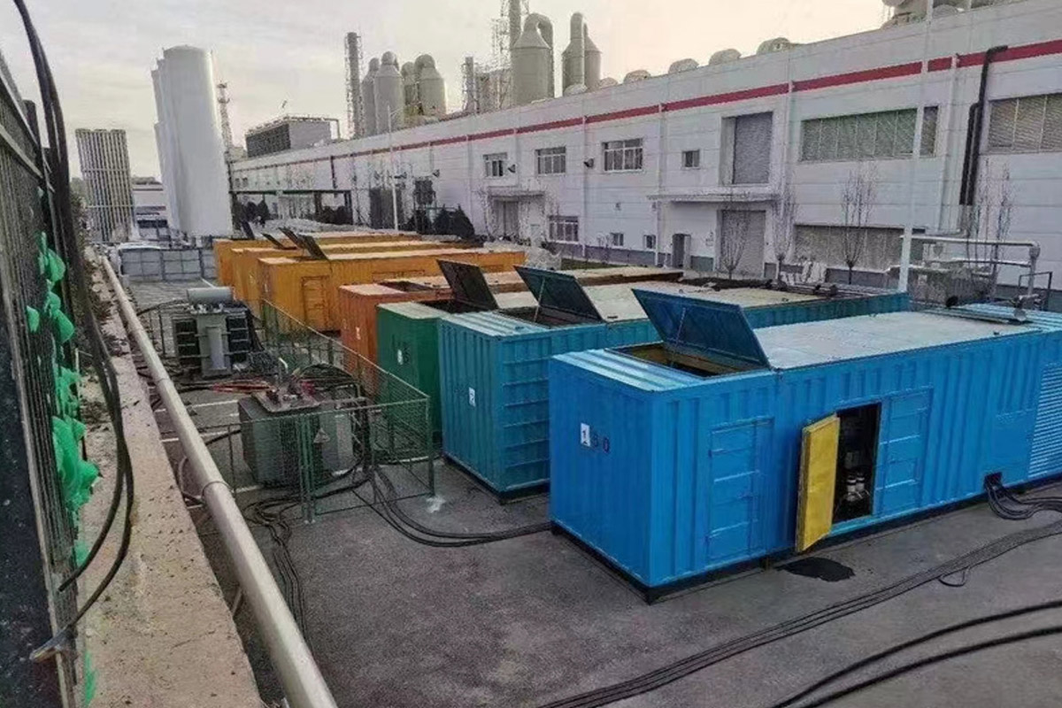 丹江口发电机租赁施工现场